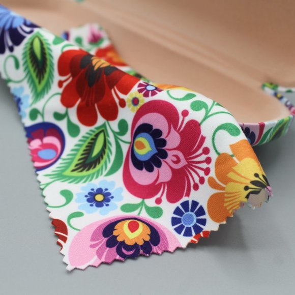 Eyeglasses case cover hard folklore design new - Picture 3 of 8